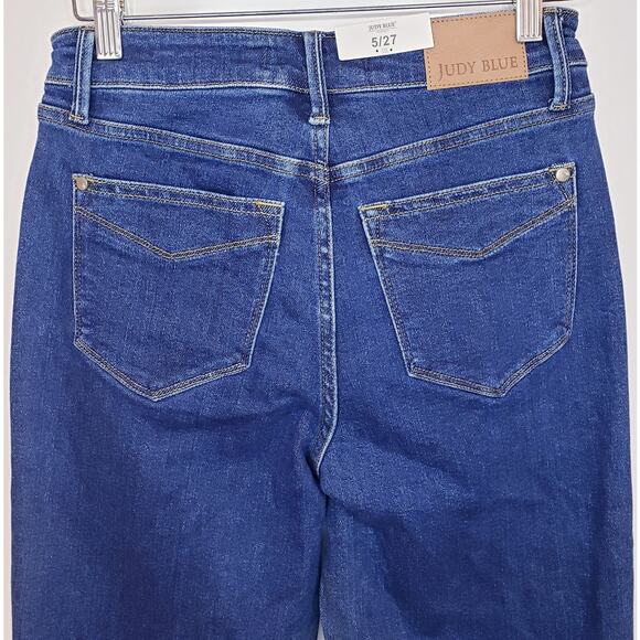 NWT JUDY BLUE High Waist Tummy Control Straight Leg Jeans Size 5/27 # JB88575 - Picture 8 of 12